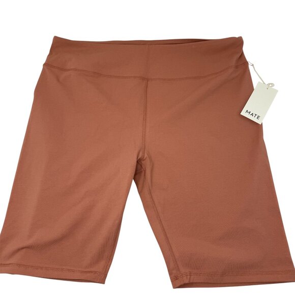 NWT MATE the Label Rose Pink Organic Stretch Biker Short - Plus Size 3X - Picture 1 of 3